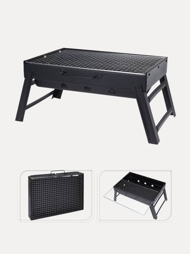 Barbacoa Plegable Negr