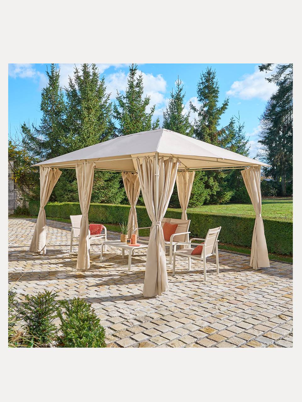 Cenador Santorini Gris - Vista 3