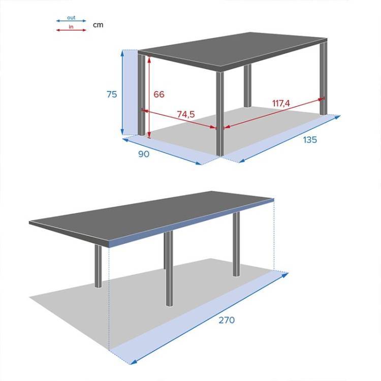 Mesa Extensible Piazza - Vista 4