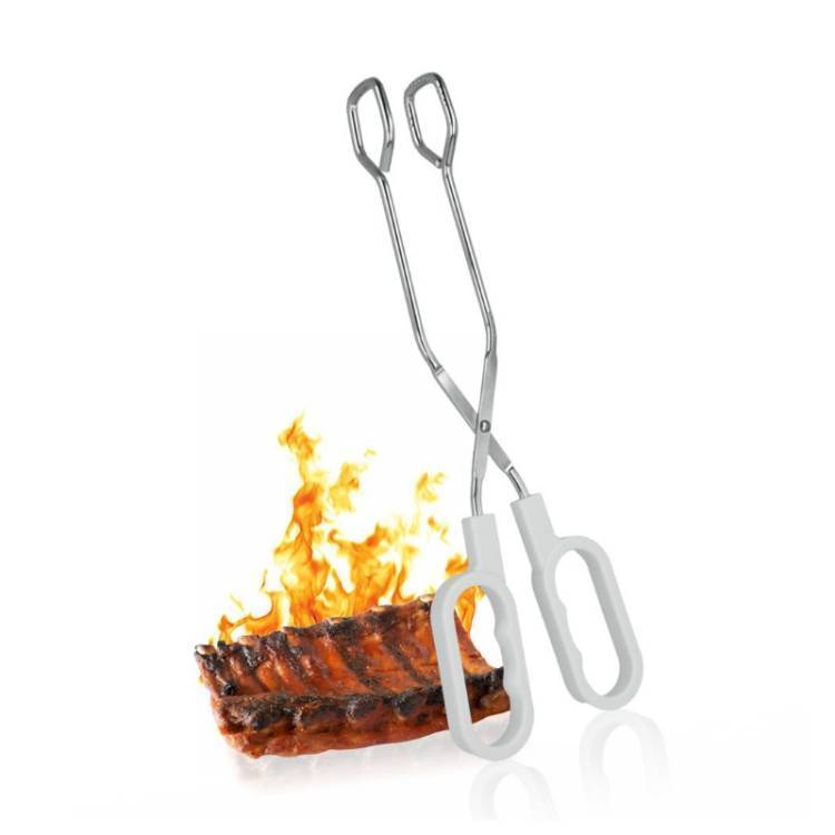 Pinza Barbacoa Cromada vista 2