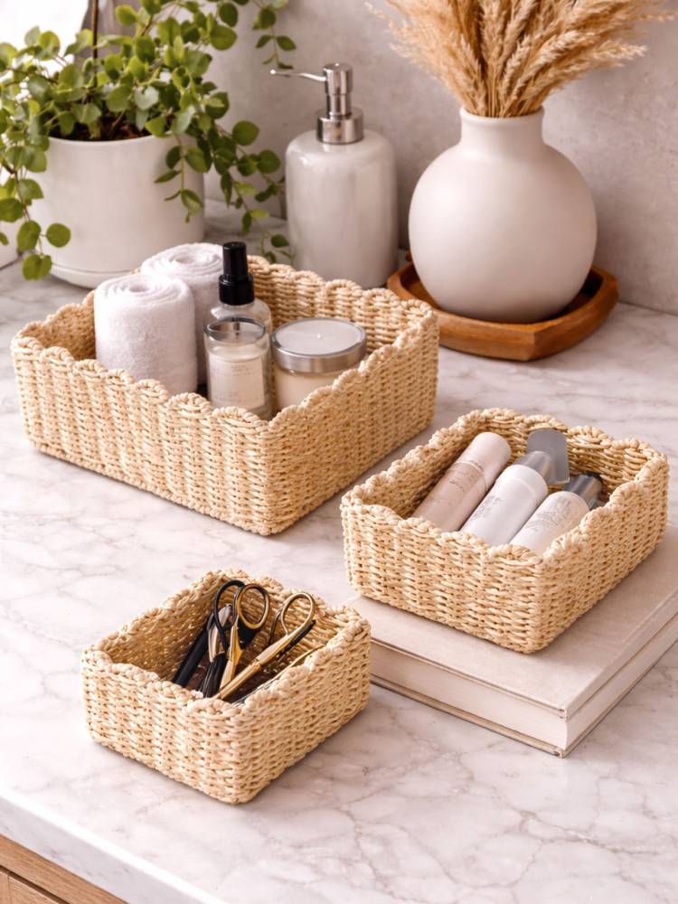 Cesta Cuerda Beige vista 2