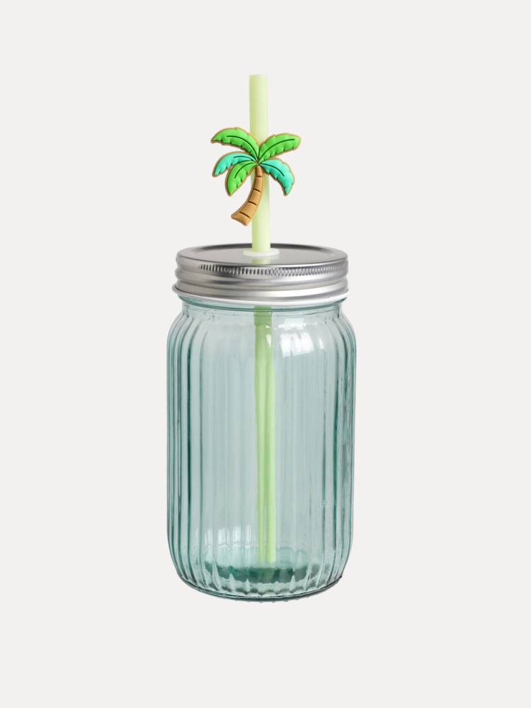 Vaso C/Pajita Palmera