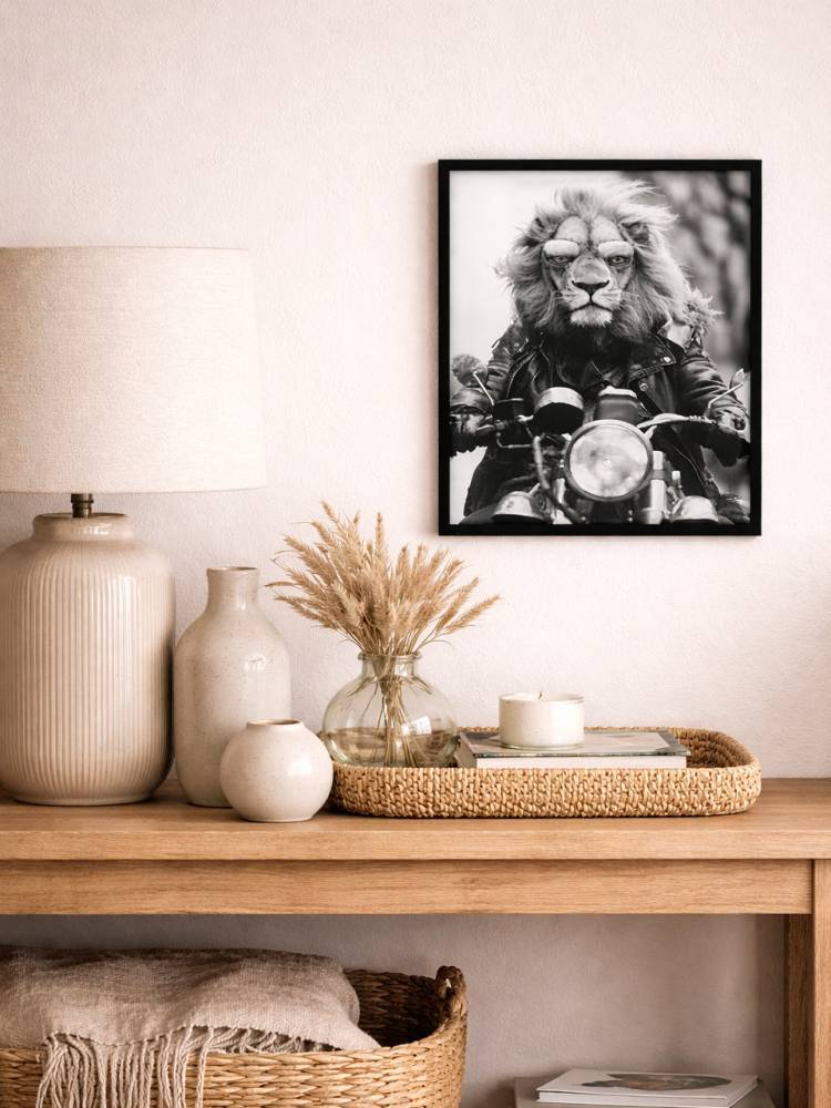 Cuadro Animal Motero vista 2