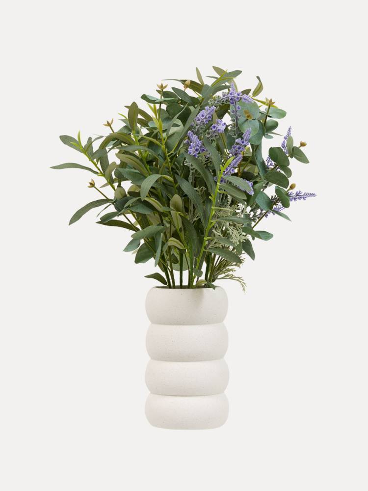 Flores E/Jarron Eucalipt