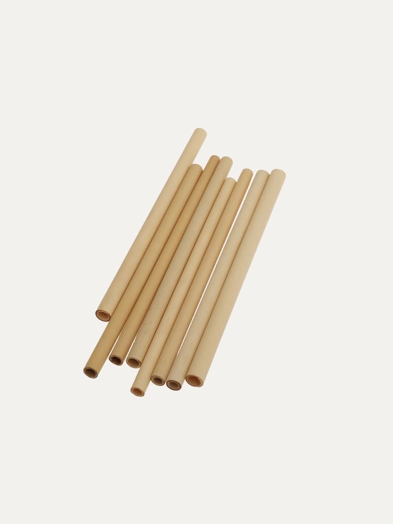 Juego Pajitas Bambú