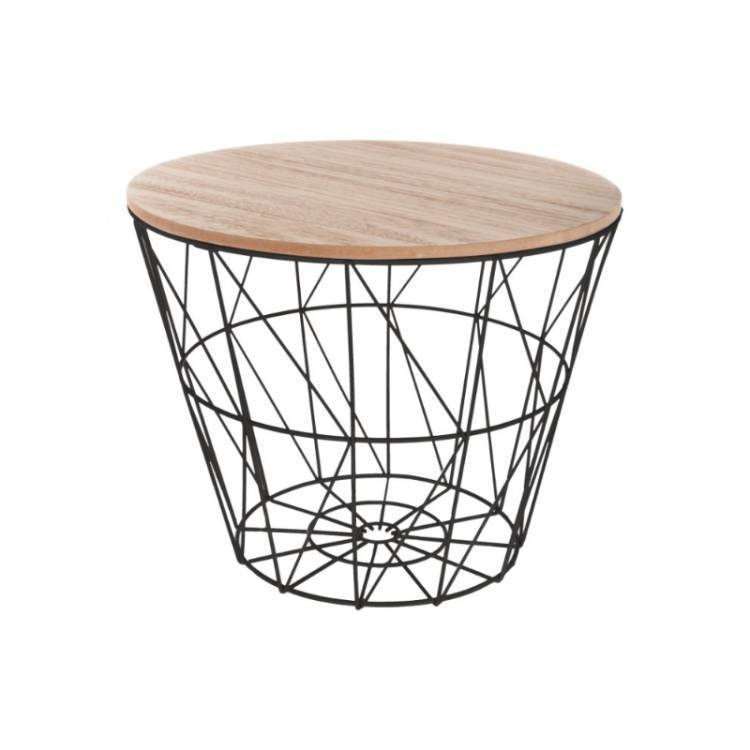 Mesa Auxiliar Kumi Negro vista 2