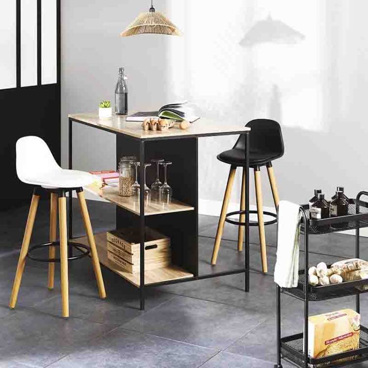 Taburete Bar Laka Blanco vista 2