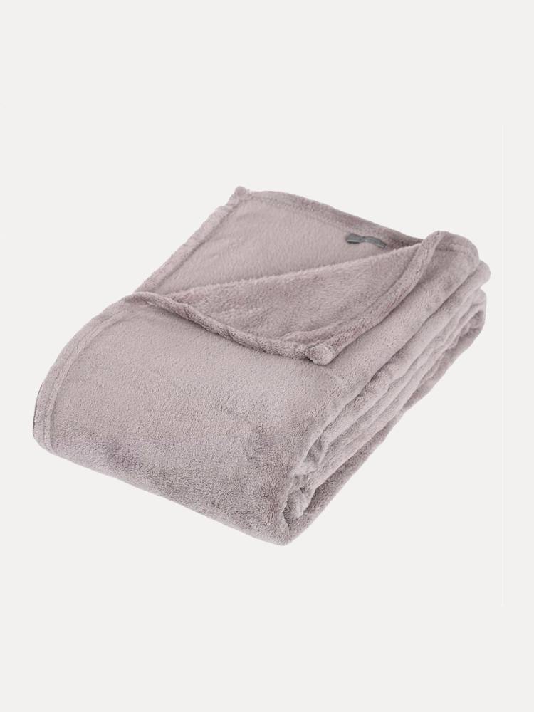 Manta Plaid Gris Claro