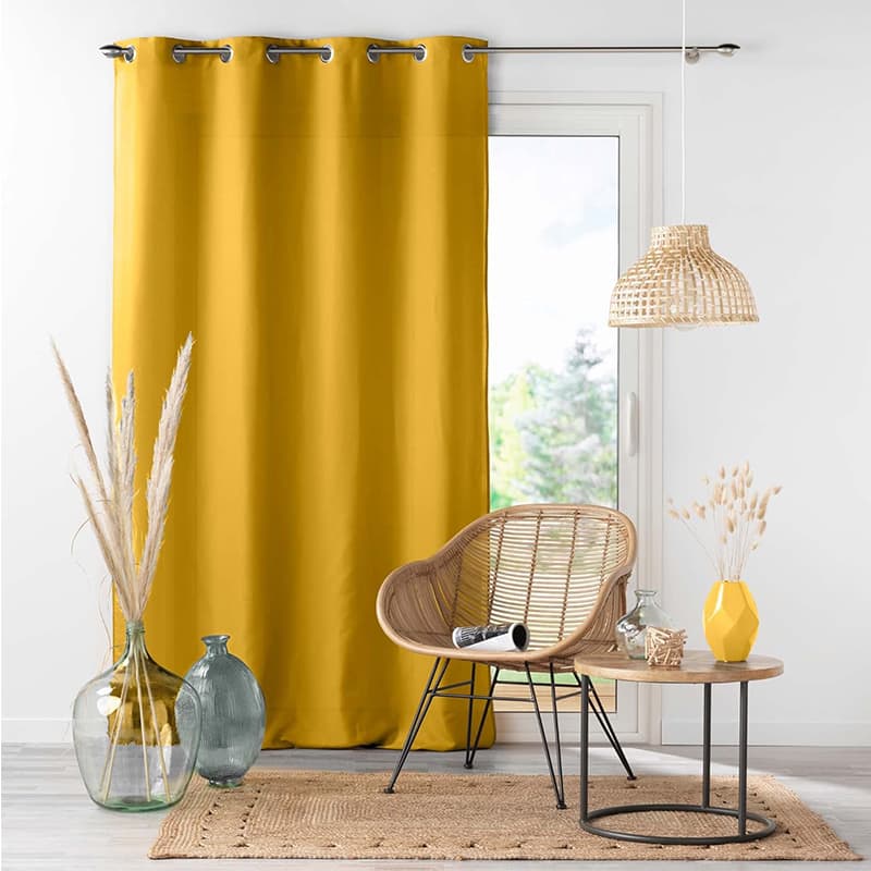 Cortina Absoluta Mostaza - Vista 3