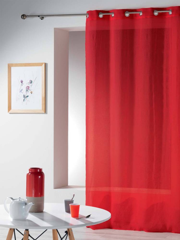 Visillo Telma Rojo vista 2
