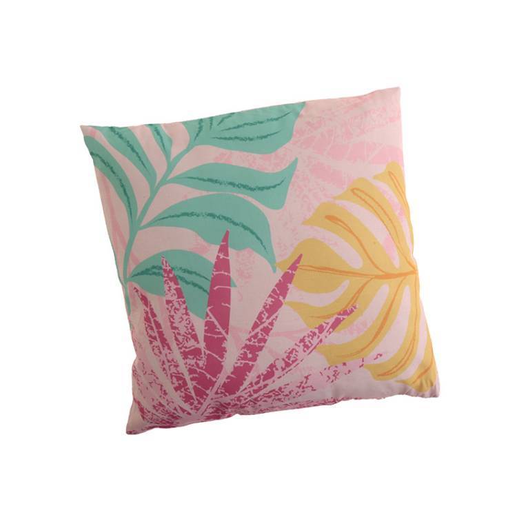 Cojín Hojas Pastel vista 2