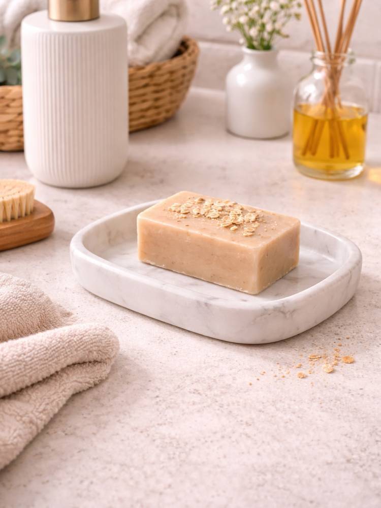 Jabonera Cloudy Blanco vista 2