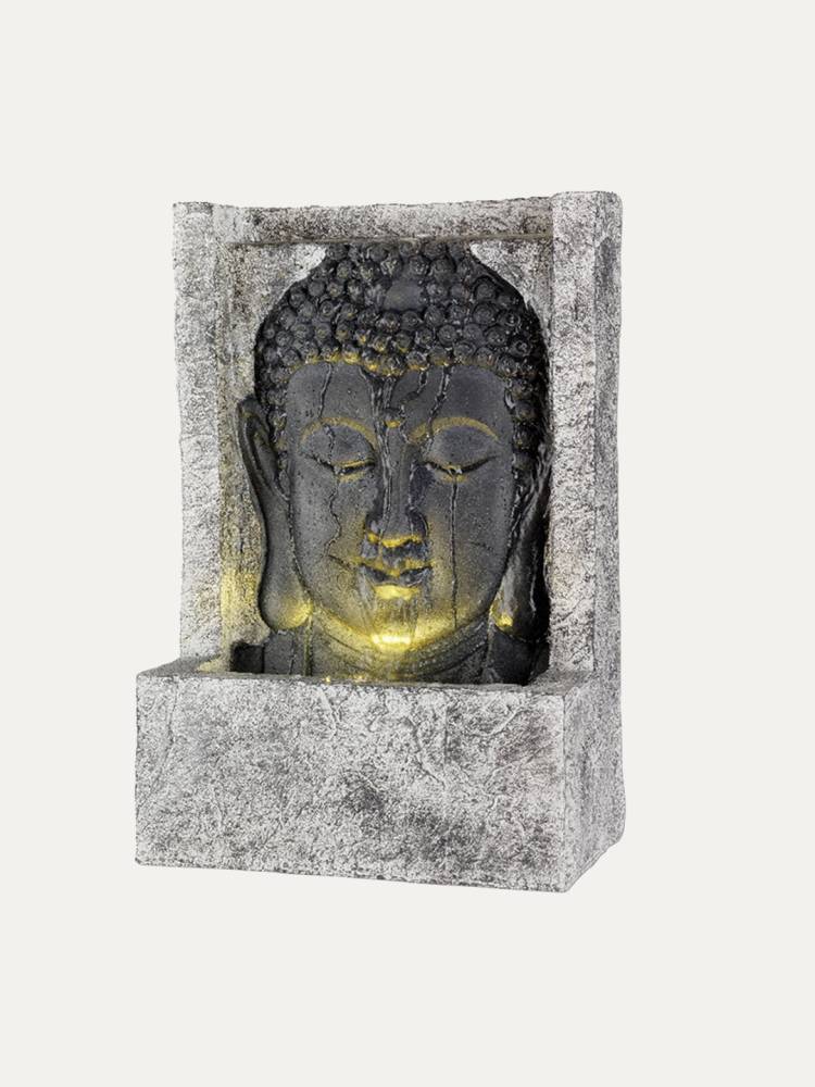 Fuente Buda Luz Gris