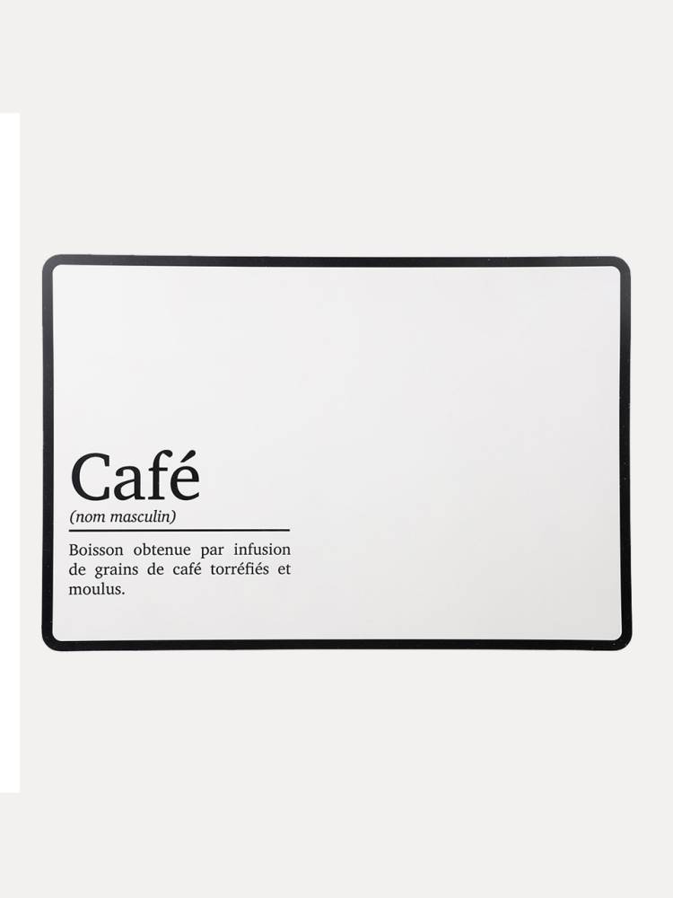 Mantel Indiv. Blanco Café