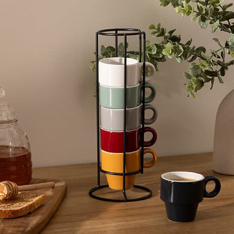 Juego Tazas C/Soporte vista 2