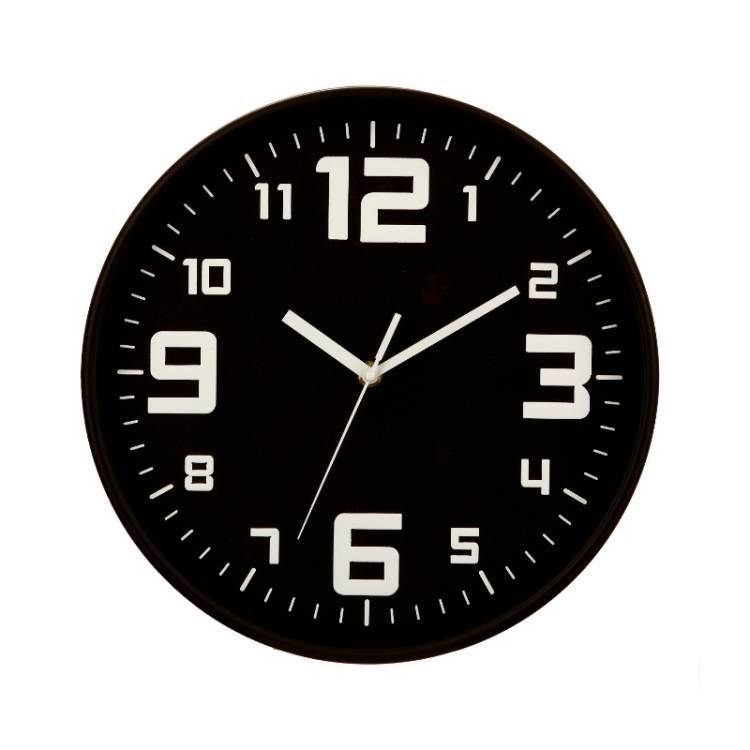 Reloj Pared Negro