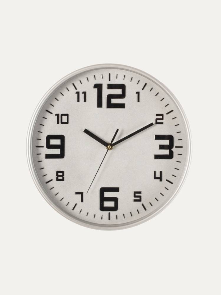Reloj Pared Plata