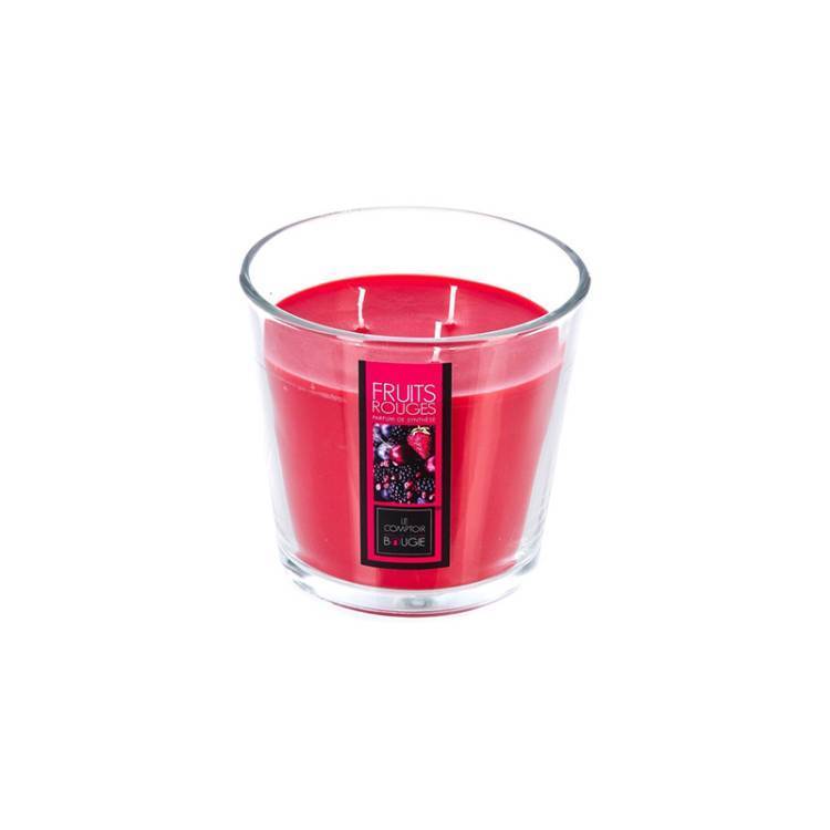 Vela E/Vaso Frutos Rojos