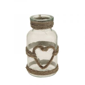 Rocasa Jarrón Corazón Yute