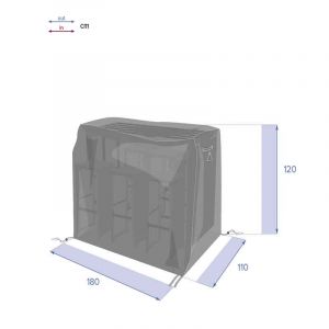 Funda P/Mesa Alta Gris